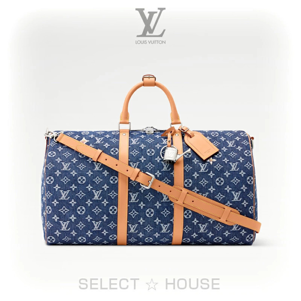 Louis Vuitton Keepall Bandouliere Travel Bag Leather Black
